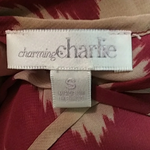 Charming Charlie Chevron Top with Criss Cross Back - Picture 7 of 7